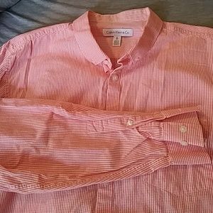 Checked long sleeve button down